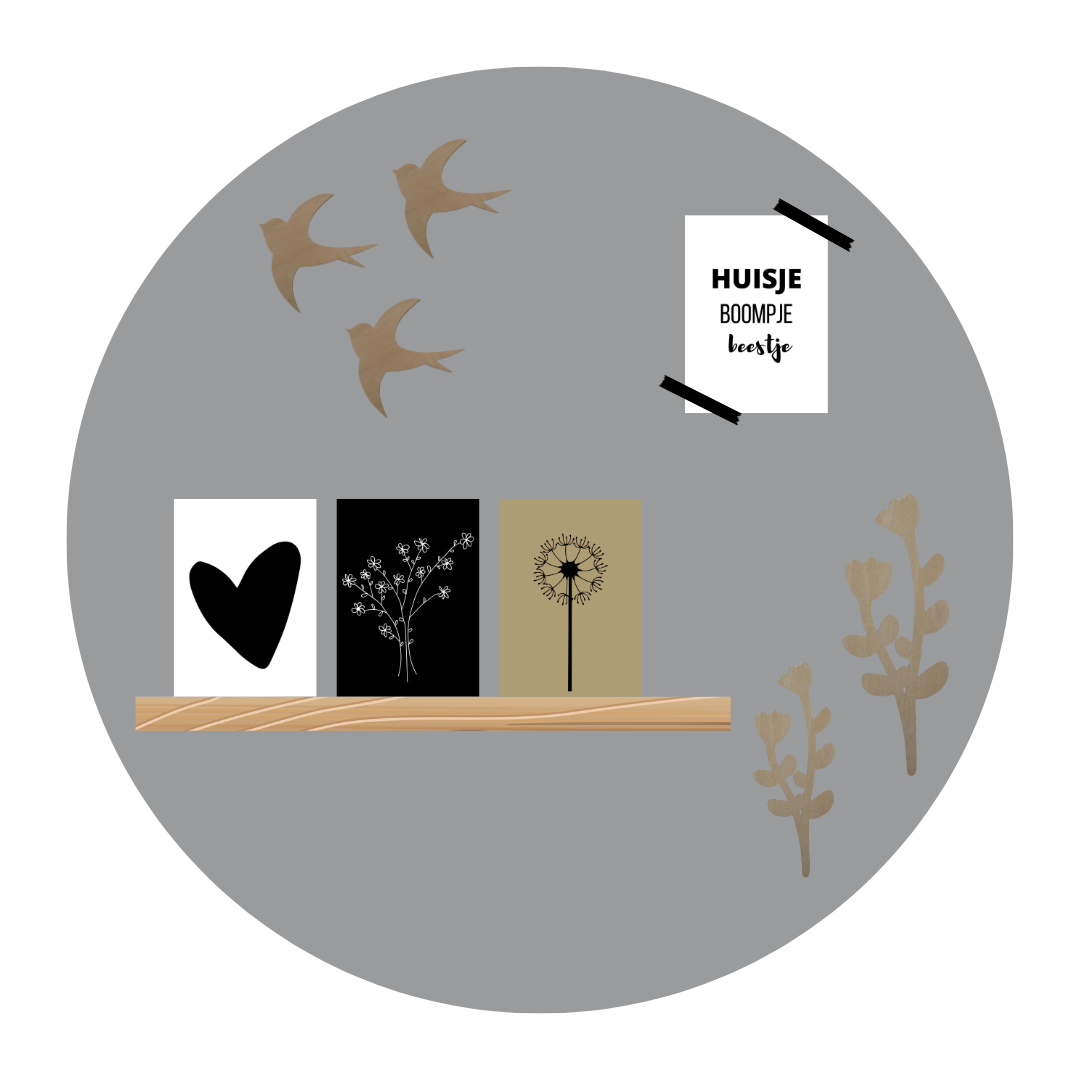 Memoboard grøn omkring 50cm