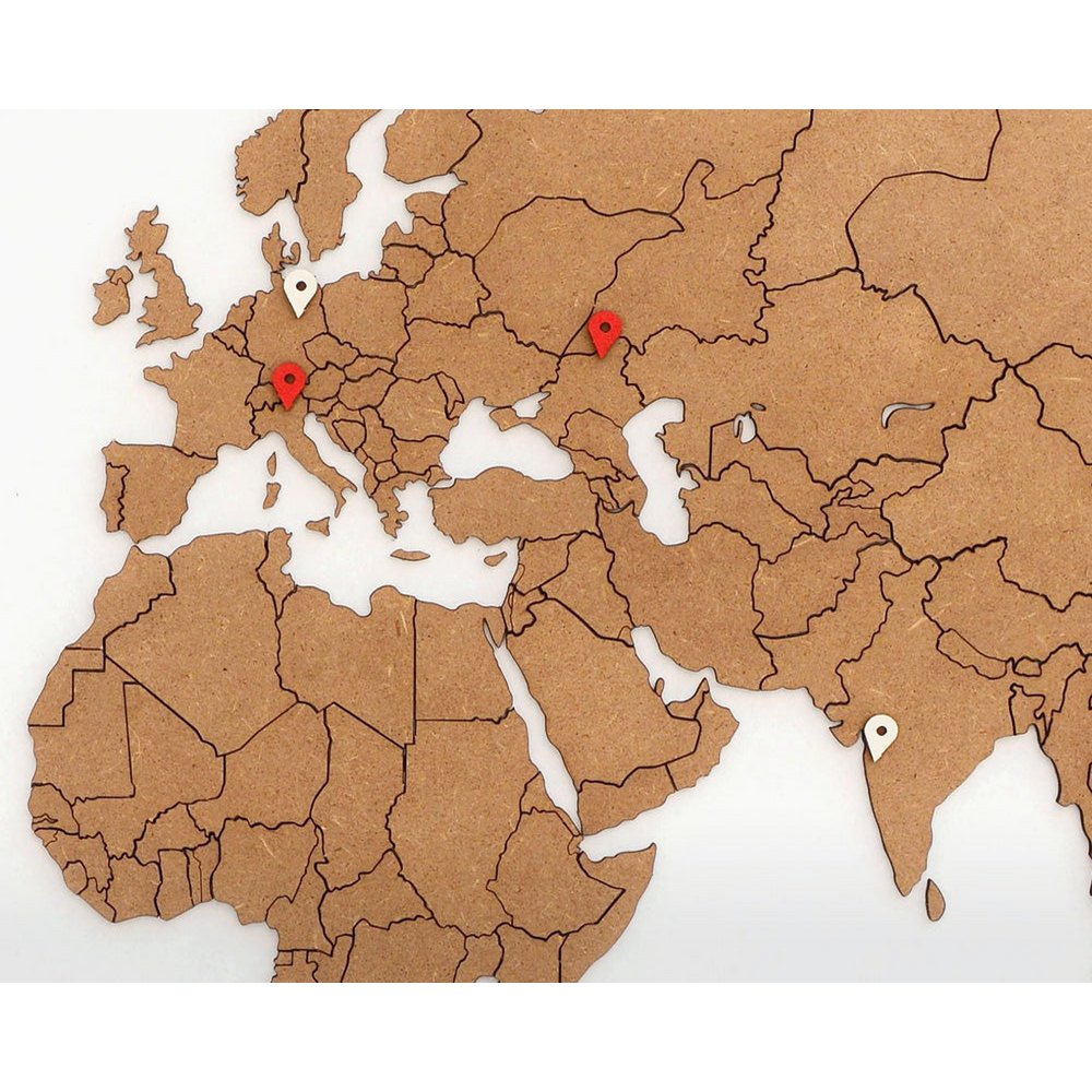 Carte du monde en bois - True Puzzle