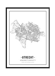 Utrecht - Bykort plakat