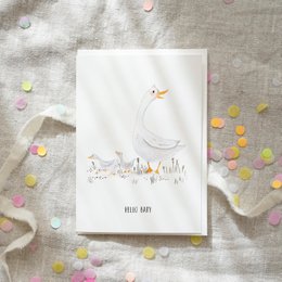 Wenskaart · Hallo schatje | gans