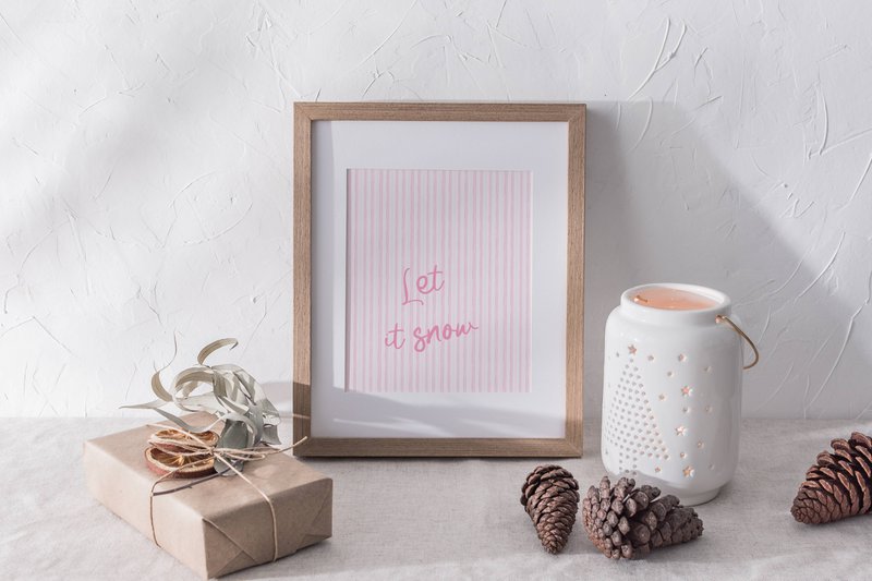 Plakat Kerst Let It Snow, Preppy Kerst Poster, Pink Christmas Plakat, Christmas Tree Poster, Pink Bows Print, Pink Christmas Decor