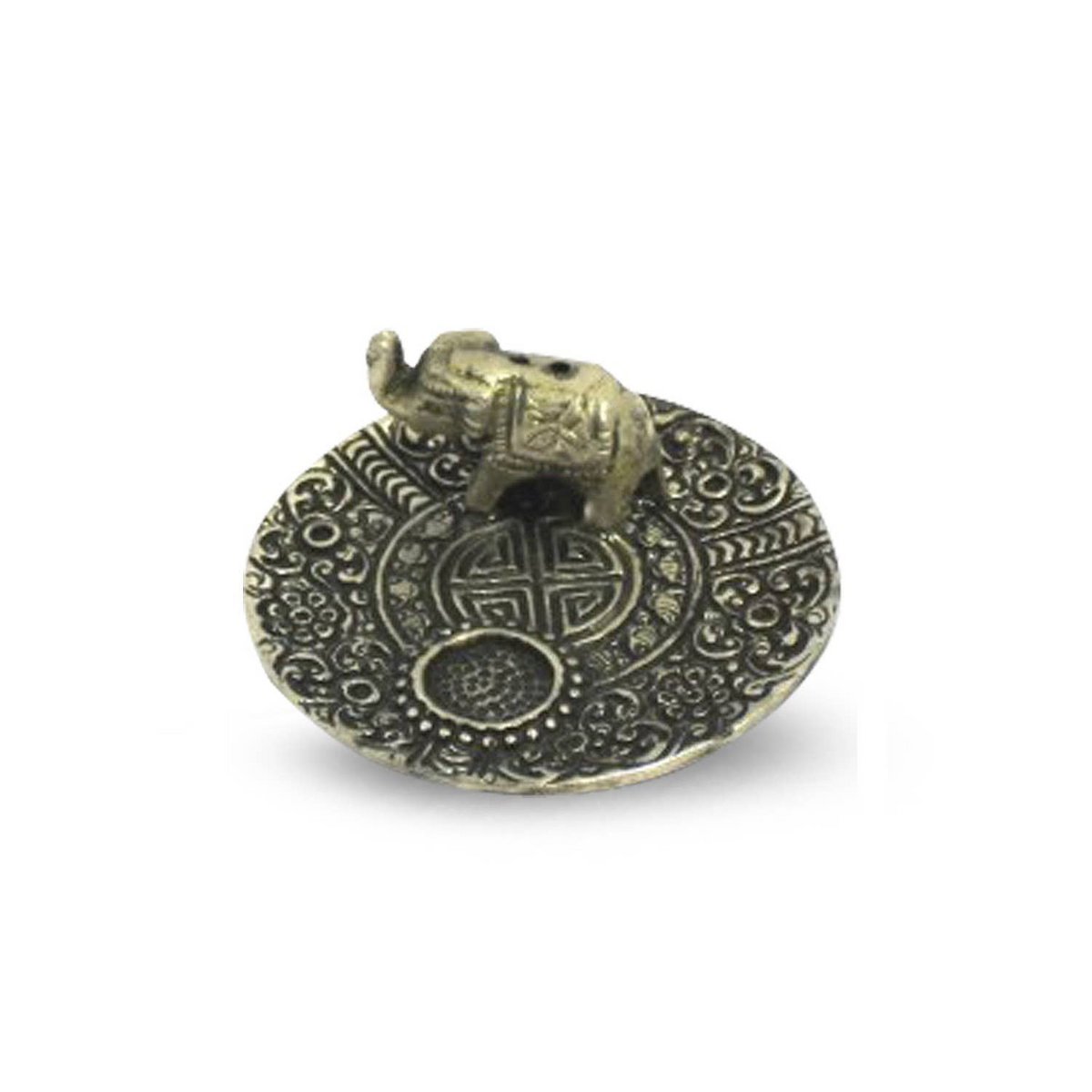 Aluminum Elephant Incense Holder