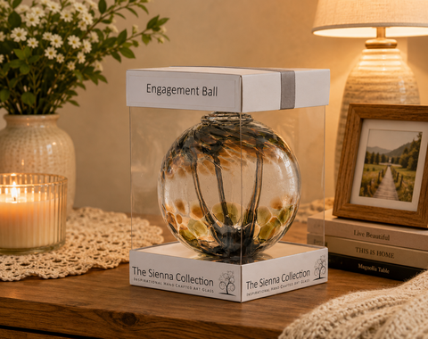 10cm Spirit Ball - Verloving - Pastelzilver