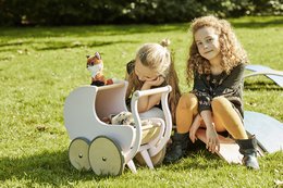 Landau de poupée Kinderfeets blanc