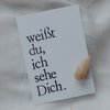Stamped Postcard "Ich sehe dich"