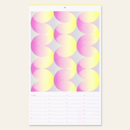 Risography birthday calendar (17.0 x 28.5 cm)