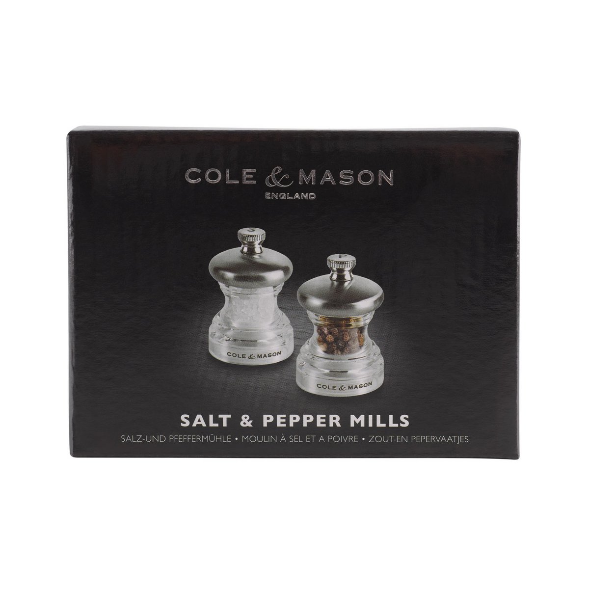 Button Pepper and Salt Mill Set 6,5cm