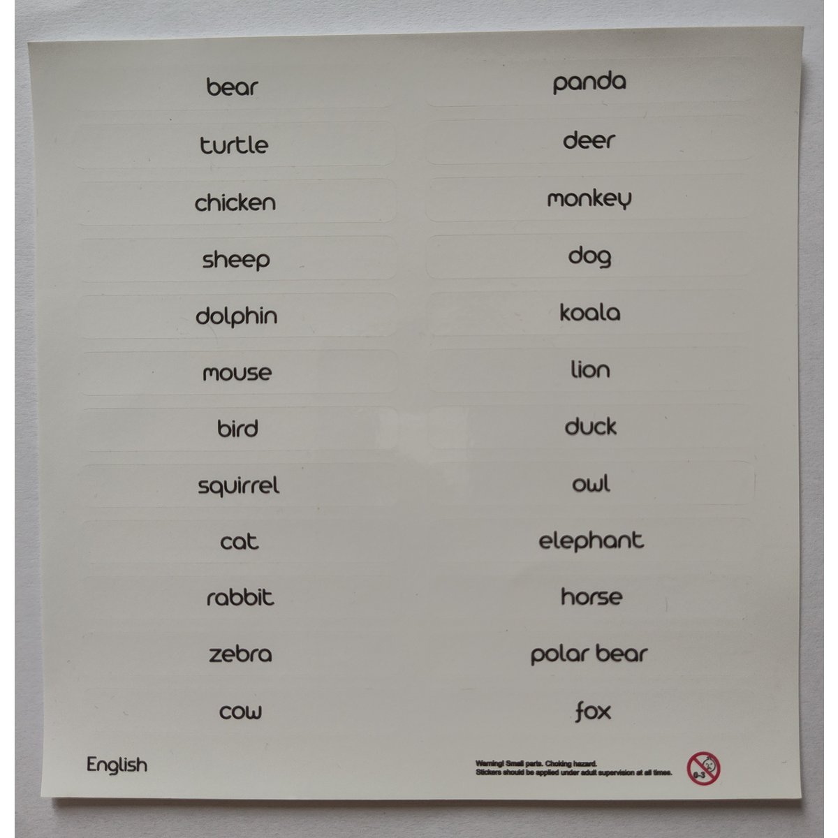 Language stickers