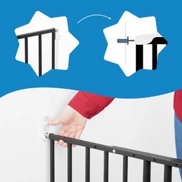SICHERHEITSBARRIERE, SCHRAUBBEFESTIGUNG (60 - 107 CM) – SICHERES UND SCHÜTZENDES METALL XL