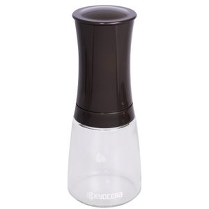 Ceramic seed mill, 16 cm, dark brown