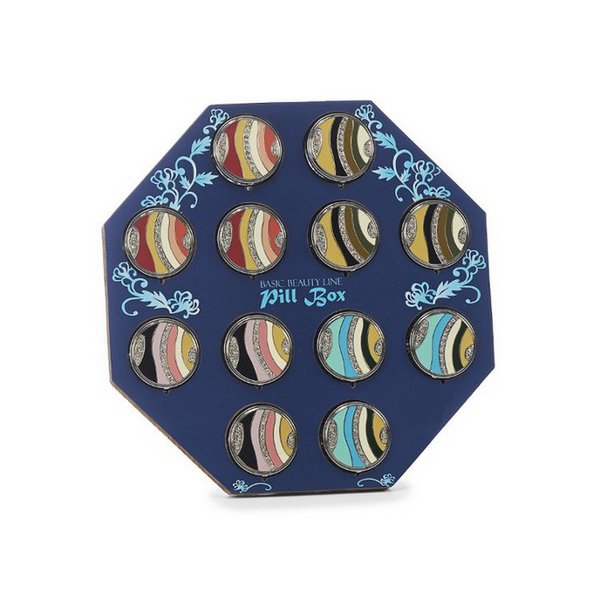 Pillendose bundle round, Ø 5cm