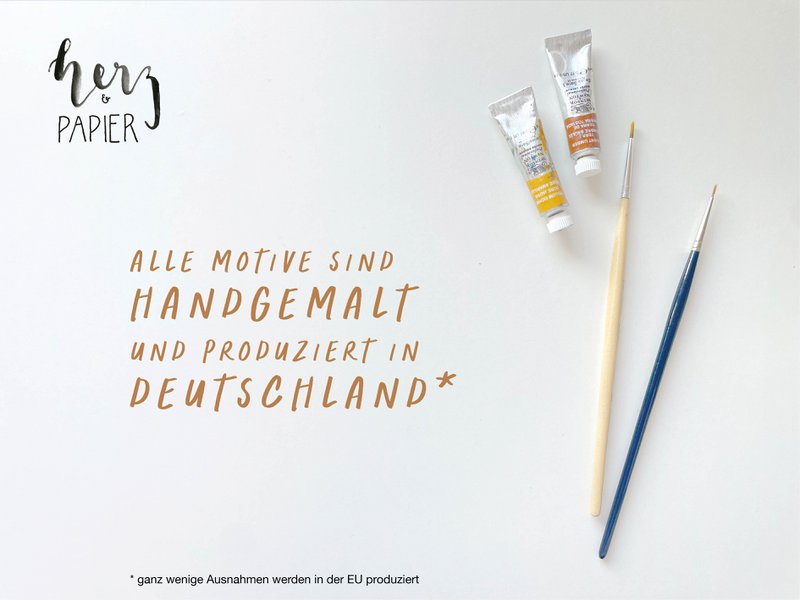 Trauerkarte "Du fehlst" T_12 - Klappkarte | Lettering | Trauer | Beerdigung | Beileid | Beileidskarte || HERZ & PAPIER
