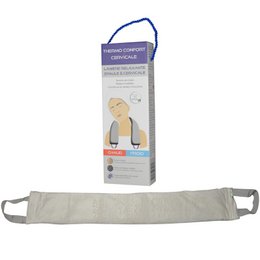 Termo Confort Cervical - Alivia Tortícolis y Dolores de Hombros - Efecto Relajante - Reutilizable y Natural en Perlas de Arcilla y Carbón Vegetal