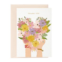 Merci Fleurs Carte de voeux