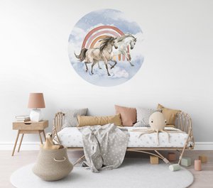 Paarden muursticker - 100cm