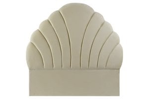 POLYESTER MDF BED HEADBOARD 157X8X160 VELVET MB191587