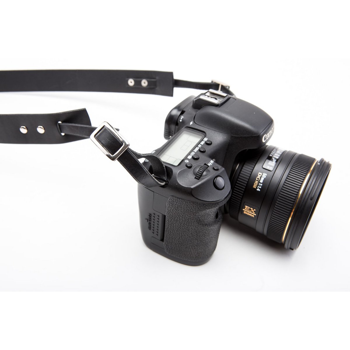 Leather camera strap