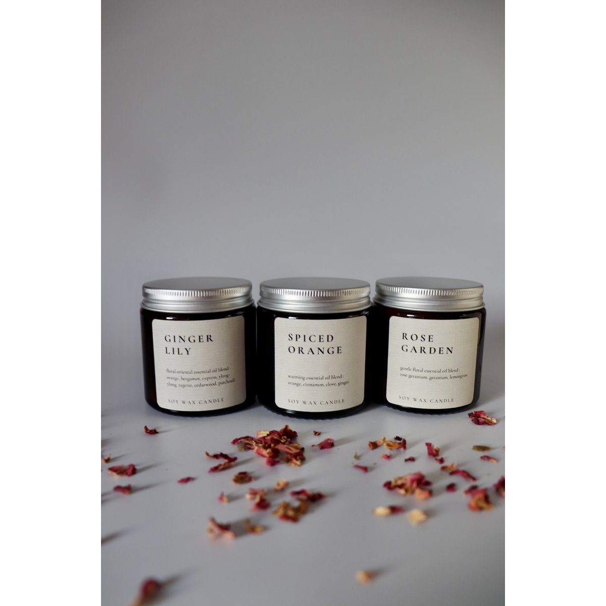 Rose Garden, natural soy wax candle with essential oils