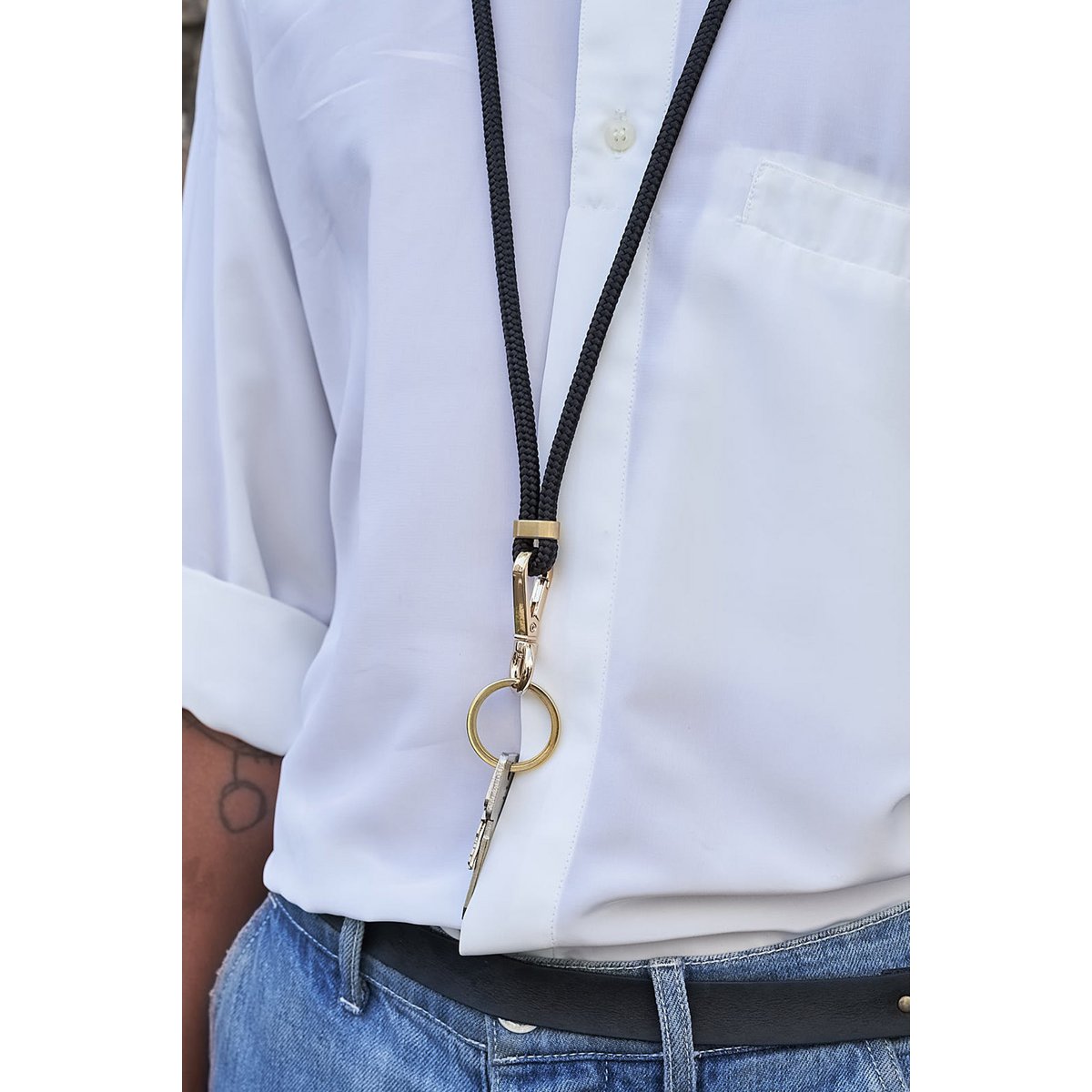 LANYARD SLEUTELHOUDER (ZWART)