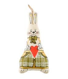 Bunny in bow-tie with a heart