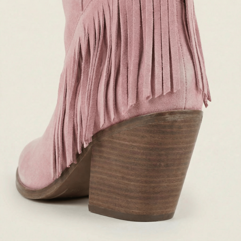 Bottines texanes Dakota roses