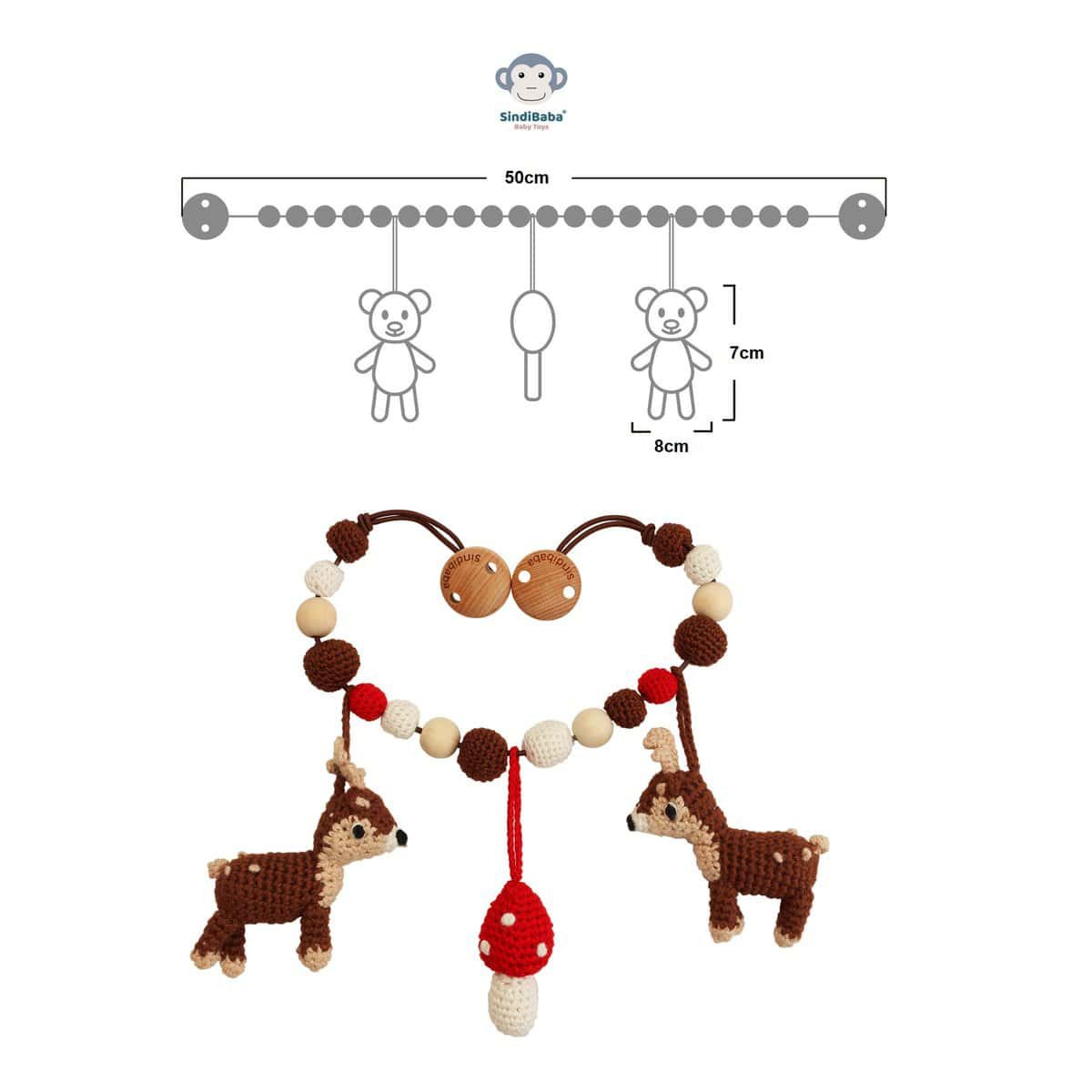 Stroller chain deer AUDREY