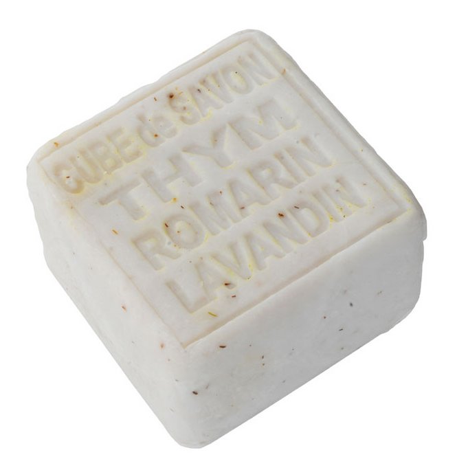 Zeepblokje met essentiële oliën van Tijm, Rozemarijn en Lavendel 260g
