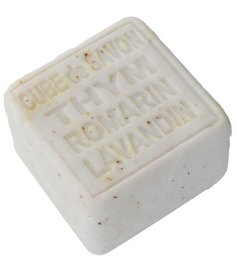 Zeepblokje met essentiële oliën van Tijm, Rozemarijn en Lavendel 260g