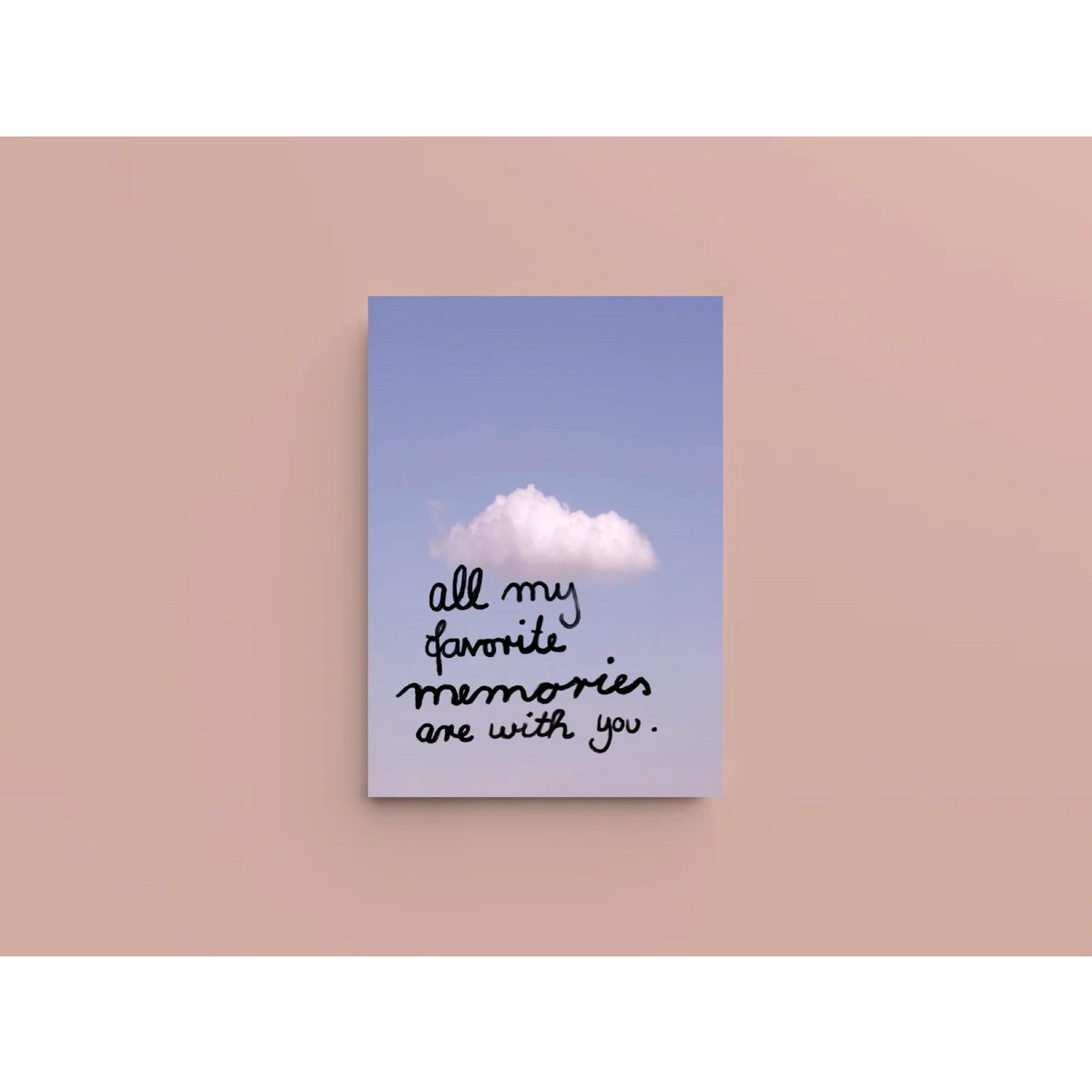 Postkarte " All my favorite memories are with you„ 