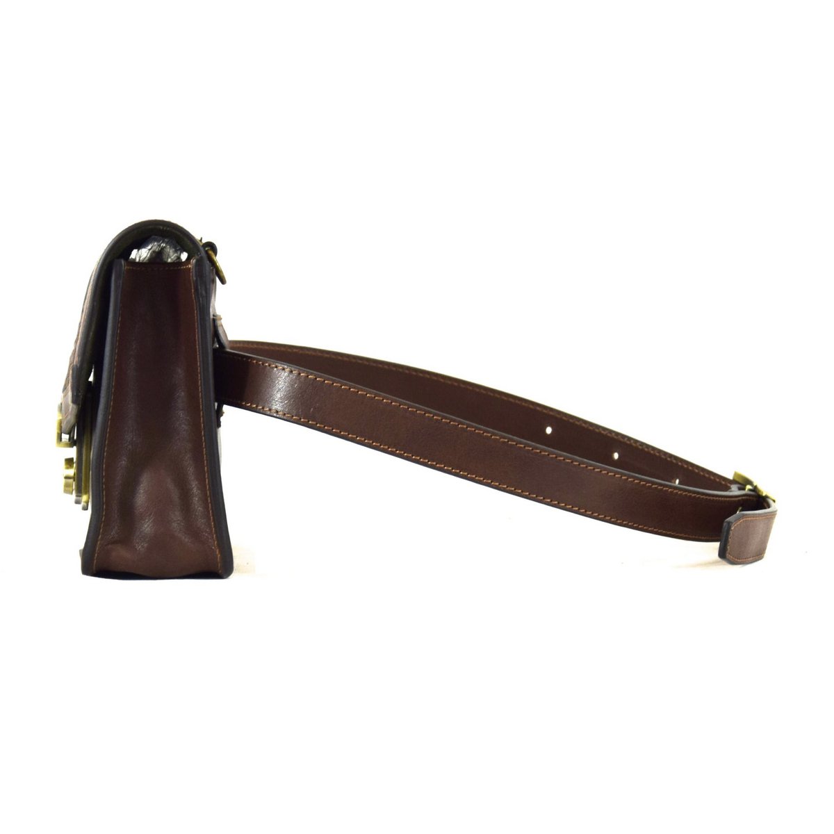 LEREN DAMESTAS 21,5 CM LENGTE X 17 CM HOOGTE