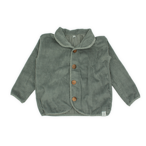 Cordjacke | Grau - Blau