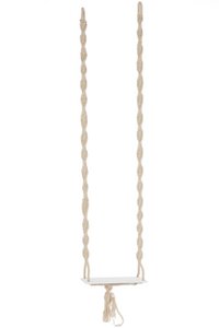 J-Line Swing Boho Baumwolle/Holz Beige