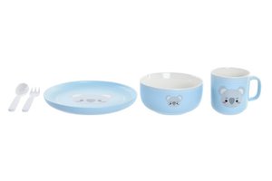 GESCHIRR-SET 5 NEW BONE 19,3X19,3X2 KOALA BLAU PC189544