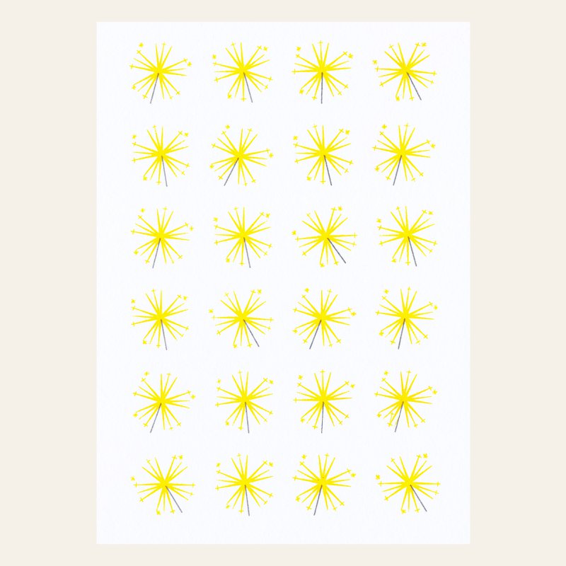 Risography postcard - sparkle - DIN A6