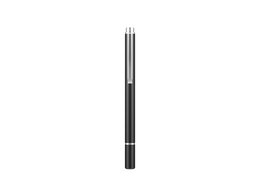  Black aluminum stylus pen, sleek elegant design, precise sensitivity for smartphones and tablets, touch screen compatible.