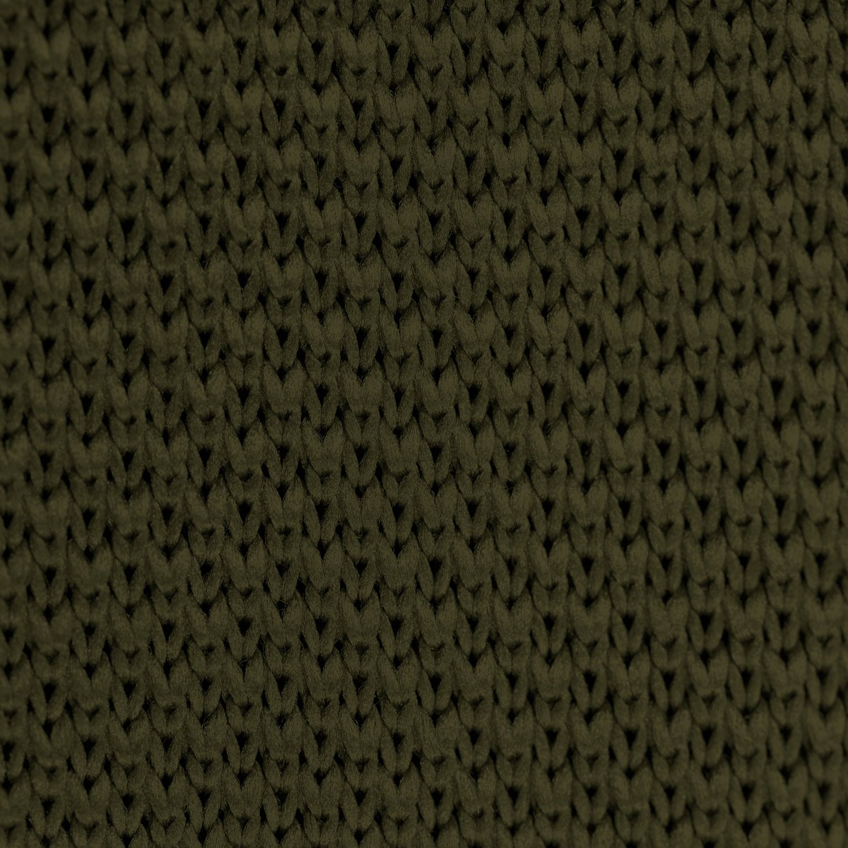 Moss green knitted pocket square