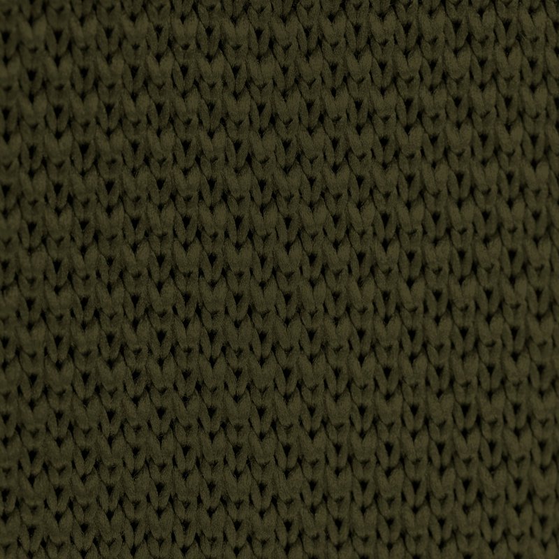 Moss green knitted pocket square