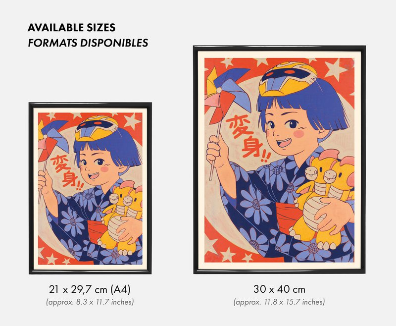 Poster "Henshin Girl" (formato 30x40cm o A4)