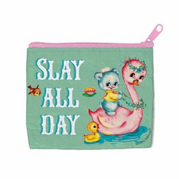 Mini wallet Slay all day Swan with bear
