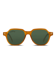  Amber Honey, Jet Black, Classic Crystal, Urban Sunset, Mountain Blaze, Tropical Horizon, Sahara Ember - these are the available color variants of the HALLEY sunglasses. The sunglasses have a unique hexagonal frame shape with a bold, modern design.
