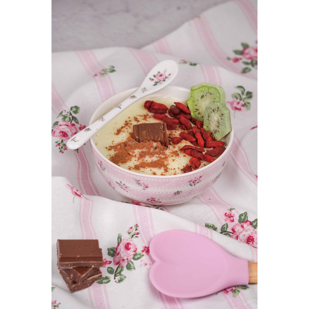 Cuenco de porcelana Bella rayas 400 ml Isabelle Rose