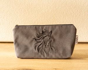 Toilet bag horse 2 gray