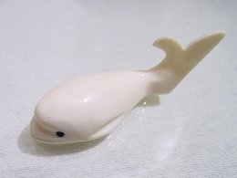 Set of 6 whale knife holders in bone