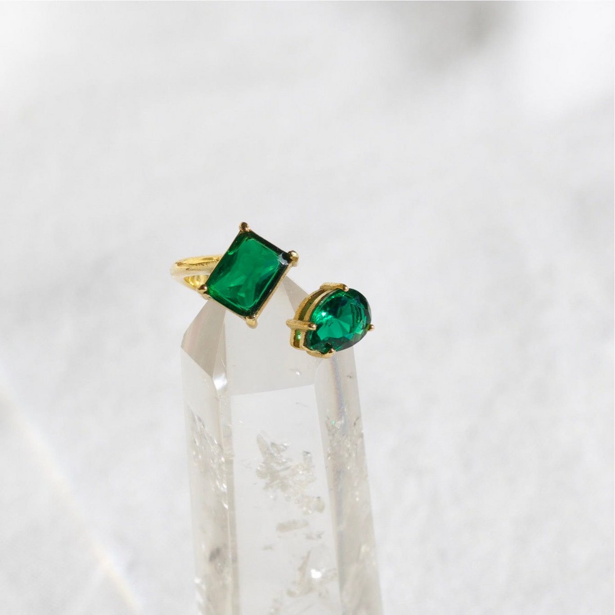 Helena - Pæreformet forlovelsesring vintage