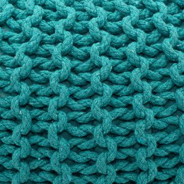 Pouf Ø 55 H 37 H 37 Strickhocker Sitzpouf Bodenkissen nachhaltig