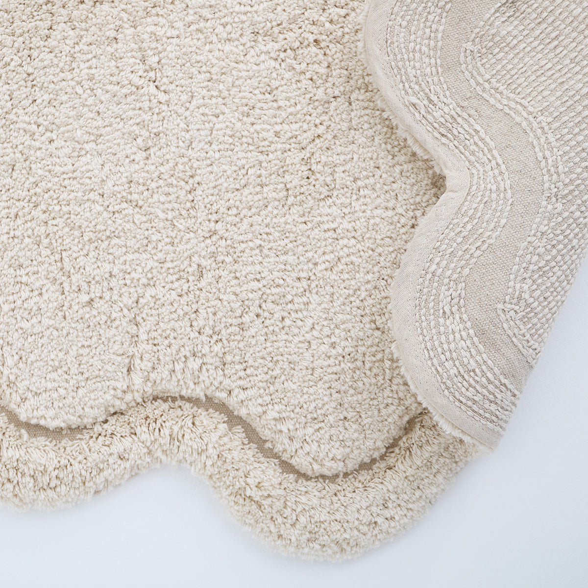Waschbarer Kinderteppich aus Baumwolle SWEET APRIL ECRU