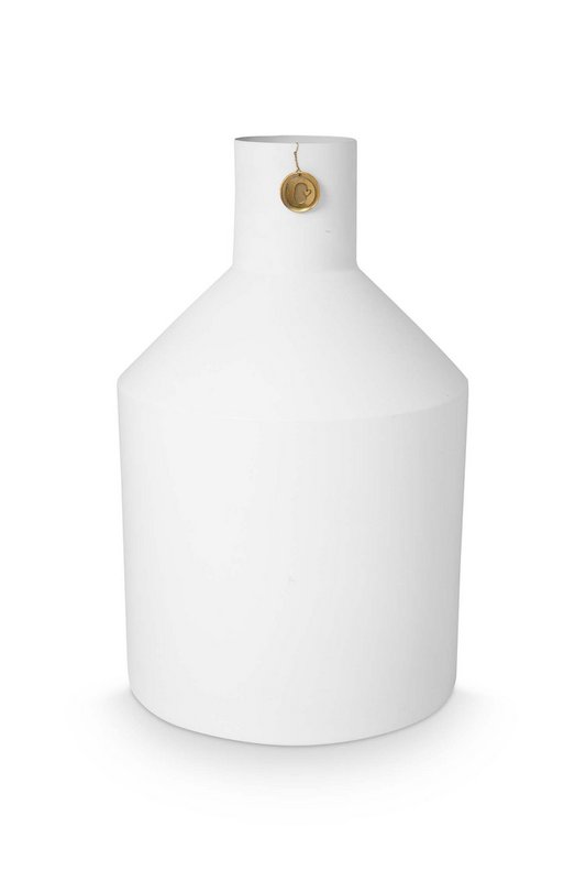 Vase Metal White 24x38cm