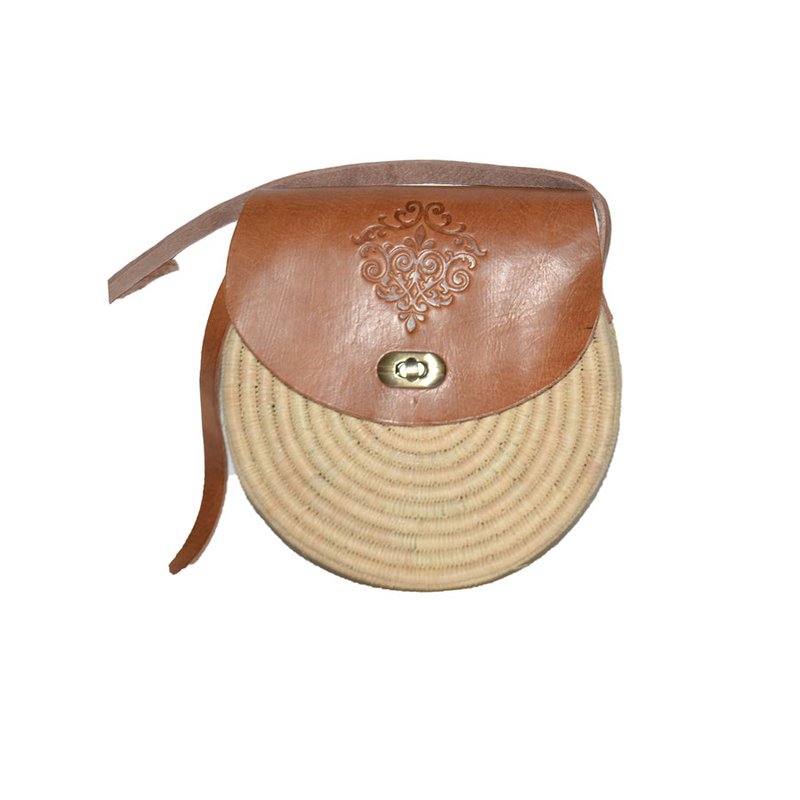 Bolso de rafia marroquí hecho a mano