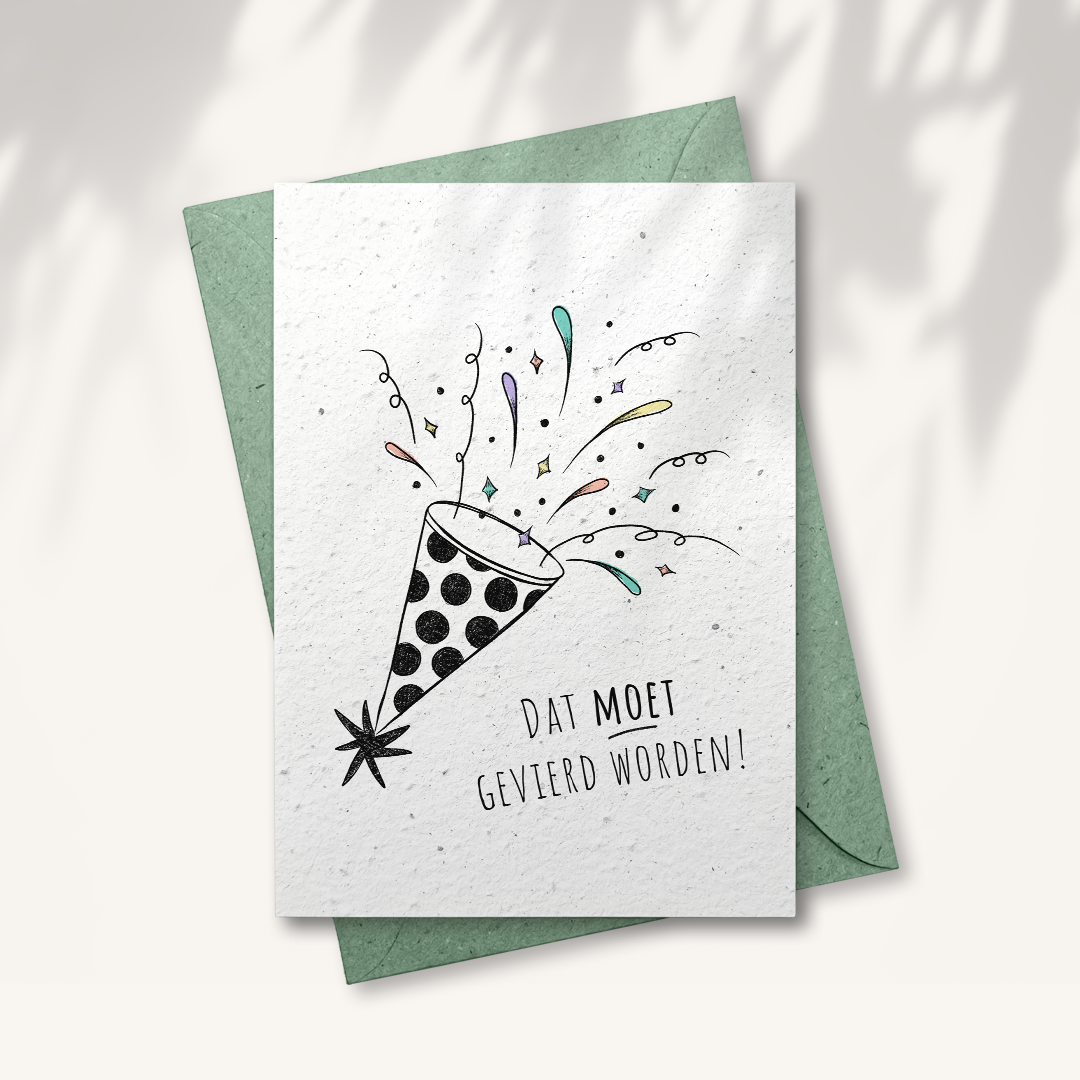 Seed paper greeting card - Party