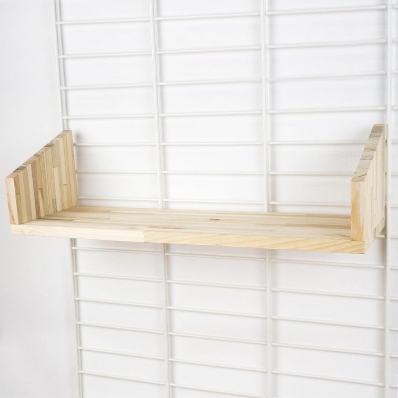 Estante de pared sostenible FENCY - estante triple palet (59x18 cm)